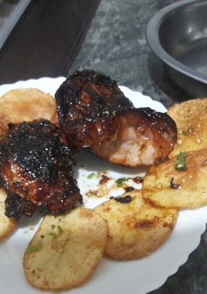 Una foto de Pollo a la miel