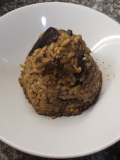 Una foto de Risotto de hongos porcini