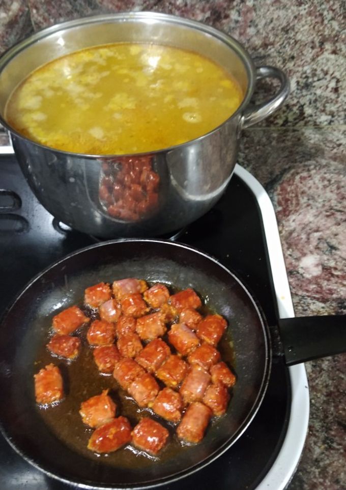 Una foto de Judías blancas olla express