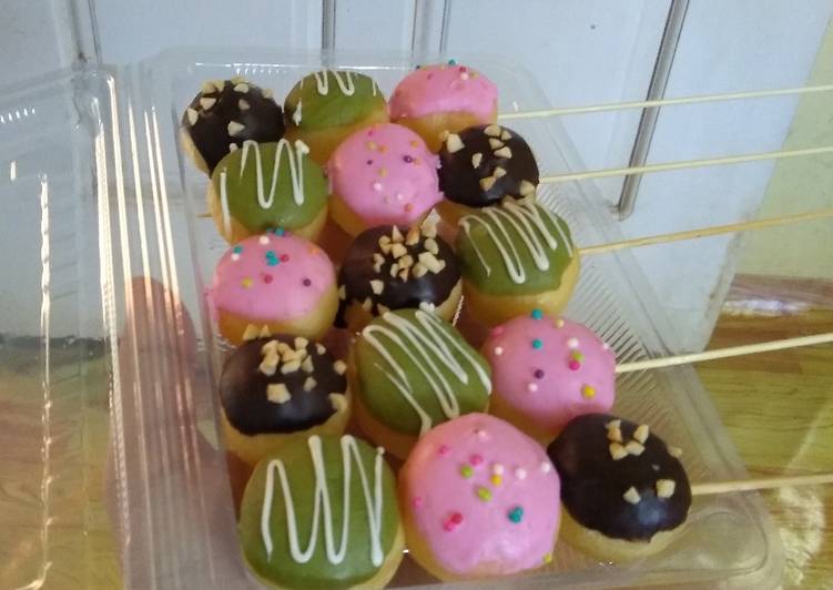 Cara Membuat Donat Sate : Resep Sate Donat Cokelat A La Selera