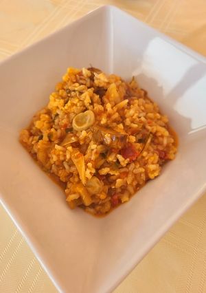 Una foto de Arroz caldoso, hogar dulce hogar