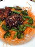 Pollo Teriyaki con vegetales salteados