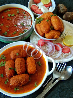 अरबी कोफ्ता करी (Arbi Kofta curry recipe in Hindi) रेसिपी मुख्य फोटो