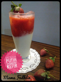 Foto resep Merah Putih Strawberry Kefir#ketopad#kamismanis