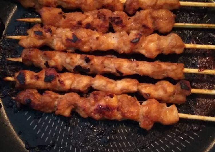 Sate Ayam Teflon Sederhana