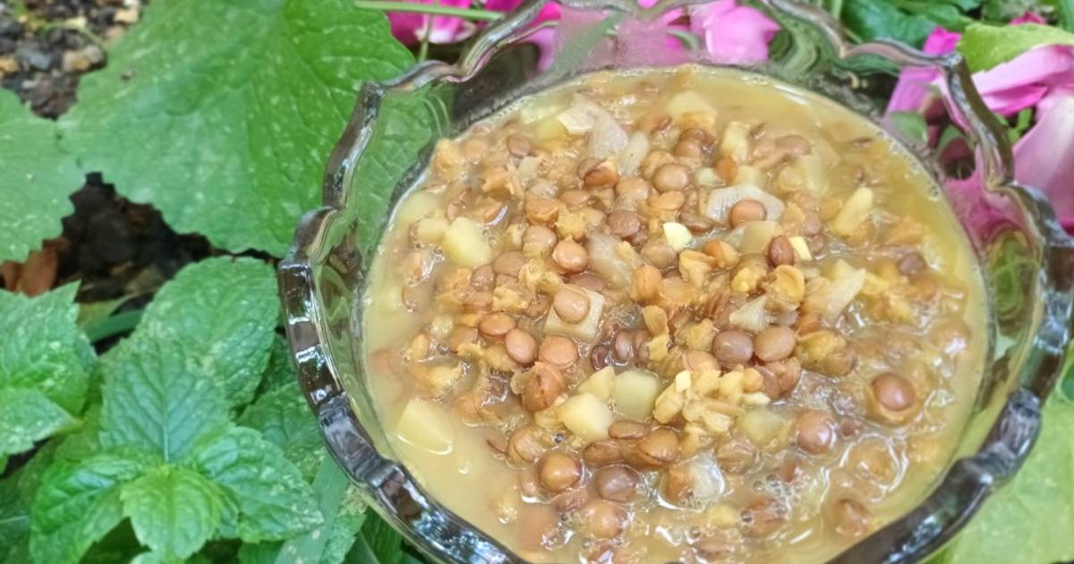 طرز تهیه عدسی با سیب زمینی