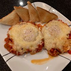 A picture of Eggs in purgatory.