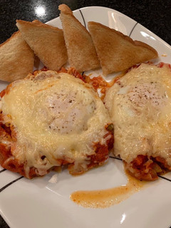 A picture of Eggs in purgatory.