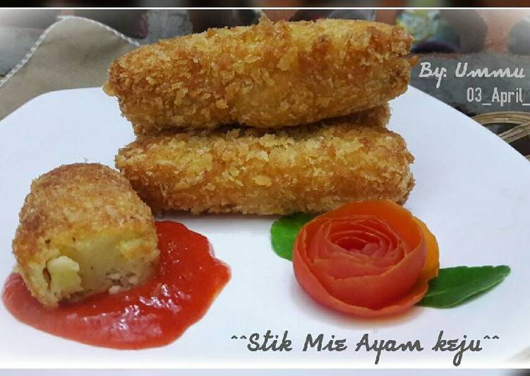 Resep Stik Mie Ayam Keju Anti Gagal