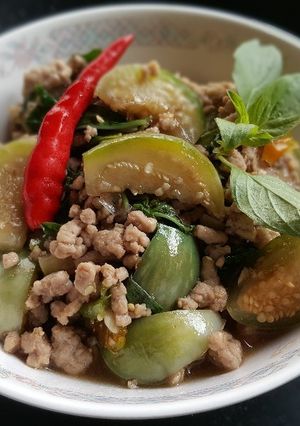 รูปของ ผัดพริกมะเขือเปราะหมูสับ