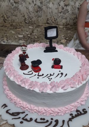 عکسی از دستور تزیین کیک روز پدر یا وکیل