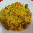Arroz amarillo de carne
