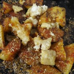 A picture of Apple Jaggery Sweet Salad.