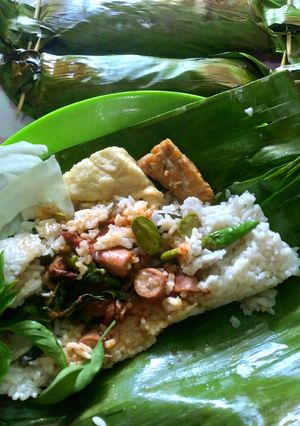 Foto resep Nasi Bakar Cumi Asin