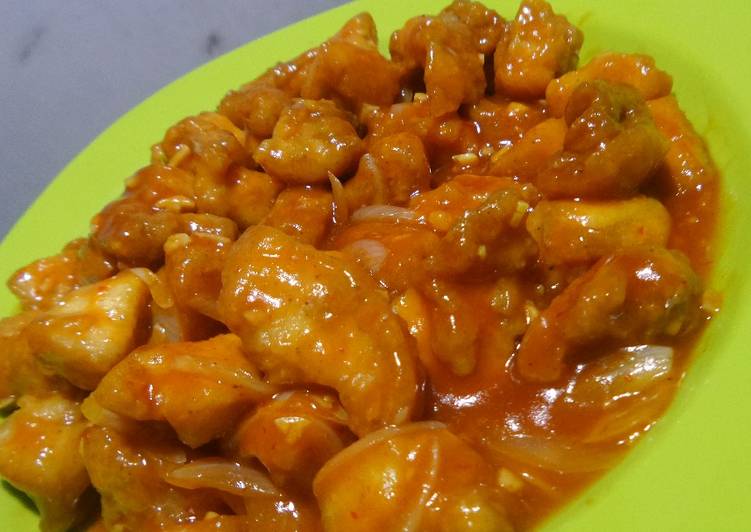 Bagaimana Membuat Sweet and sour chicken (ayam saos asam manis), Enak Banget