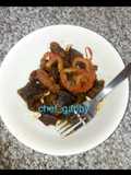 Goatmeat stir fry