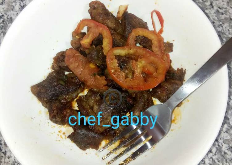 Goatmeat stir fry