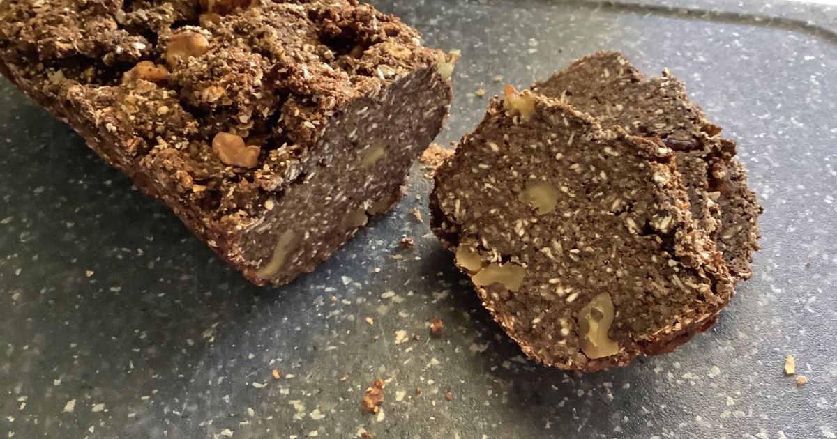 Resep Oatmeal Bread (Cocoa Powder, Nuts, Banana) GF EF Enak,... - foto hasil masakan Resep Oatmeal Bread (Cocoa Powder, Nuts, Banana) GF EF Enak,... - foto hasil masakan