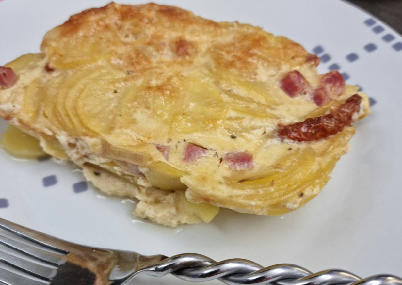 °Gratin de jambon à la cancoillotte°