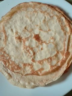 Una foto de Masa de crepes