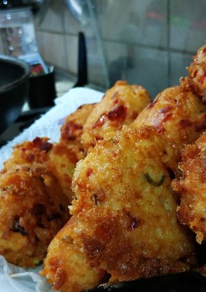 Una foto de Fritos de arroz a la Cesar