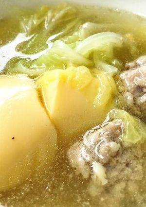 รูปของ แกงจืดหมูสับผักกาดขาวเต้าหู้ไข่