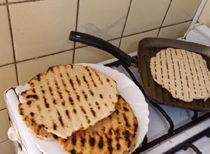 Una foto de Torta asada a la plancha