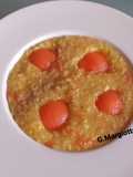 Risotto allo zafferano e melone