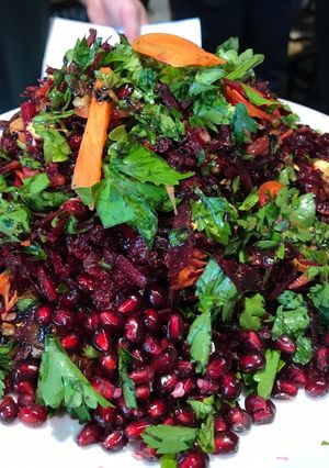 A picture of Pink Volcano salad 🌋.