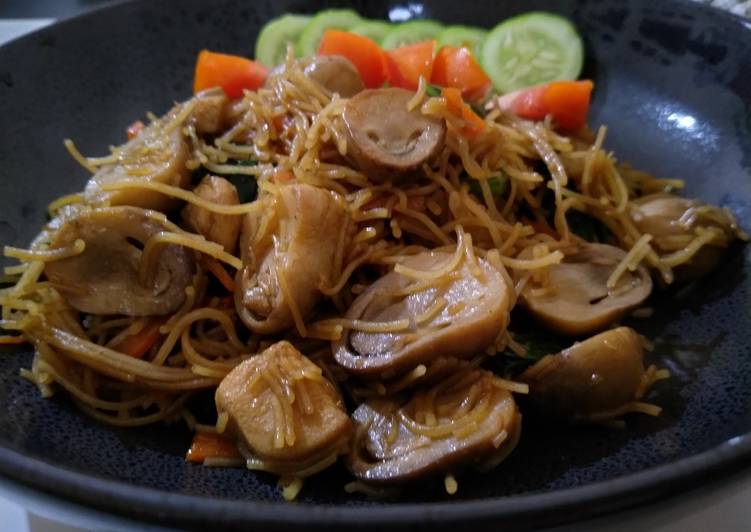 Bihun Goreng Ayam Jamur