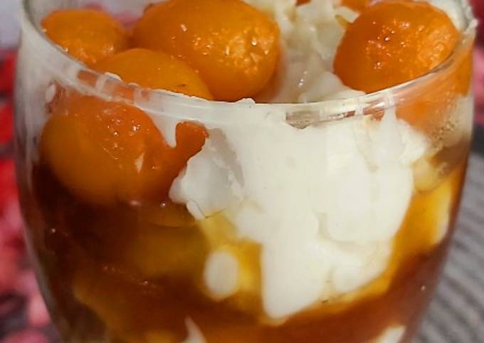 Cara membuat Bubur sum sum biji salak endol bagendol Cara membuat Bubur sum sum biji salak endol bagendol