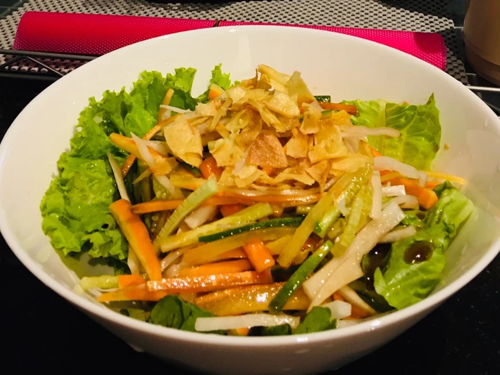 Langkah Mudah untuk Membuat Resep Daikon salad (salad lobak) yang Bikin Ngiler Anti Ribet, Mantap Sekali