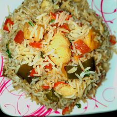 Vegetable pulav A picture of Vegetable pulav.