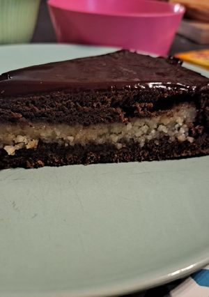 Une photo de Gâteau cacao pâte d'amande