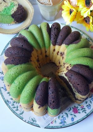 Foto resep Bolu Marmer 3 Warna