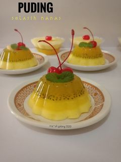 Foto resep Puding selasih nanas