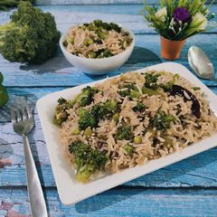 Broccoli fried rice A picture of Broccoli fried rice.