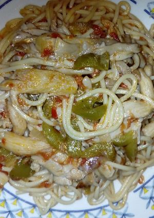 Φωτογραφία της συνταγής Σπαγγέτι 🍝 με μανιτάρια 🍄