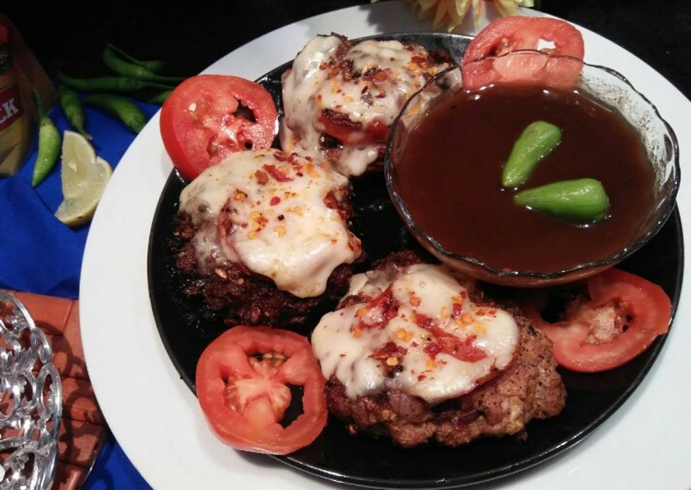 Easiest Way to Make Homemade Cheesy Chapli Kabab
