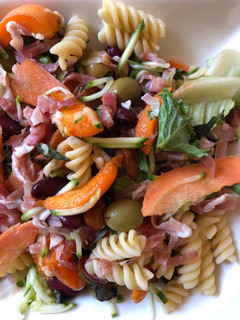 A picture of Apricot, Basil and Serrano Ham Salad.