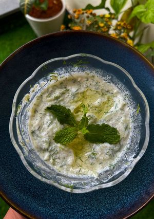 A picture of Tzatziki dip.