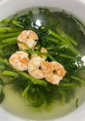 Hình của món Canh rau cải cúc (tần ô).