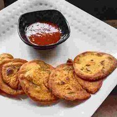 No onion no garlic mini jowar chilla A picture of No onion no garlic mini jowar chilla.
