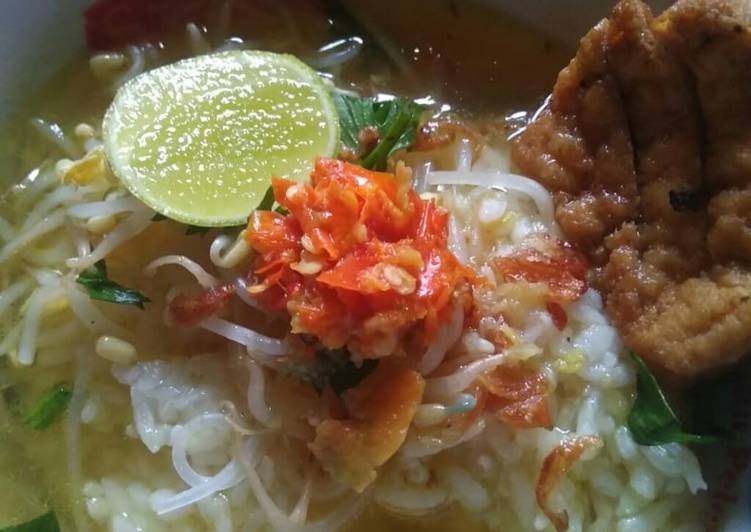 Resep Soto tanpa ayam simple Anti Gagal