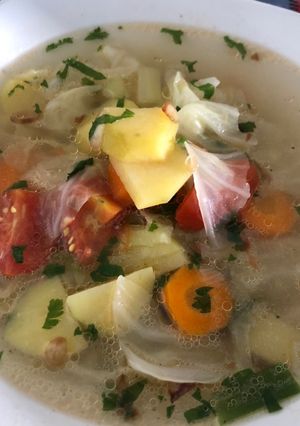 Foto resep Masakan Anak Kos - Sop Sayur Kentang Wortel Kubis