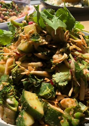 A picture of Indonesian Salad meets Bristol.