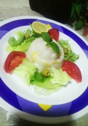 صورة لوصفة سلطة الأرز