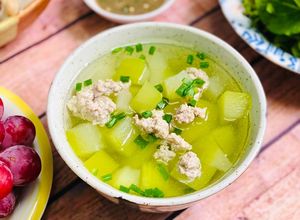 Hình của món Canh Bí Xanh Nấu Thịt Heo.