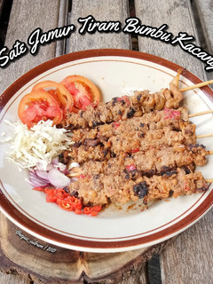 Foto resep Sate Jamur Tiram Bumbu Kacang