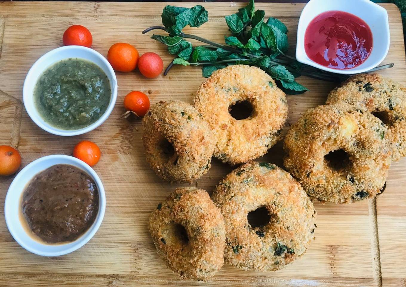 Crispy potato donut